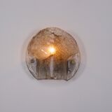 Murano wall lamps in blown glass.