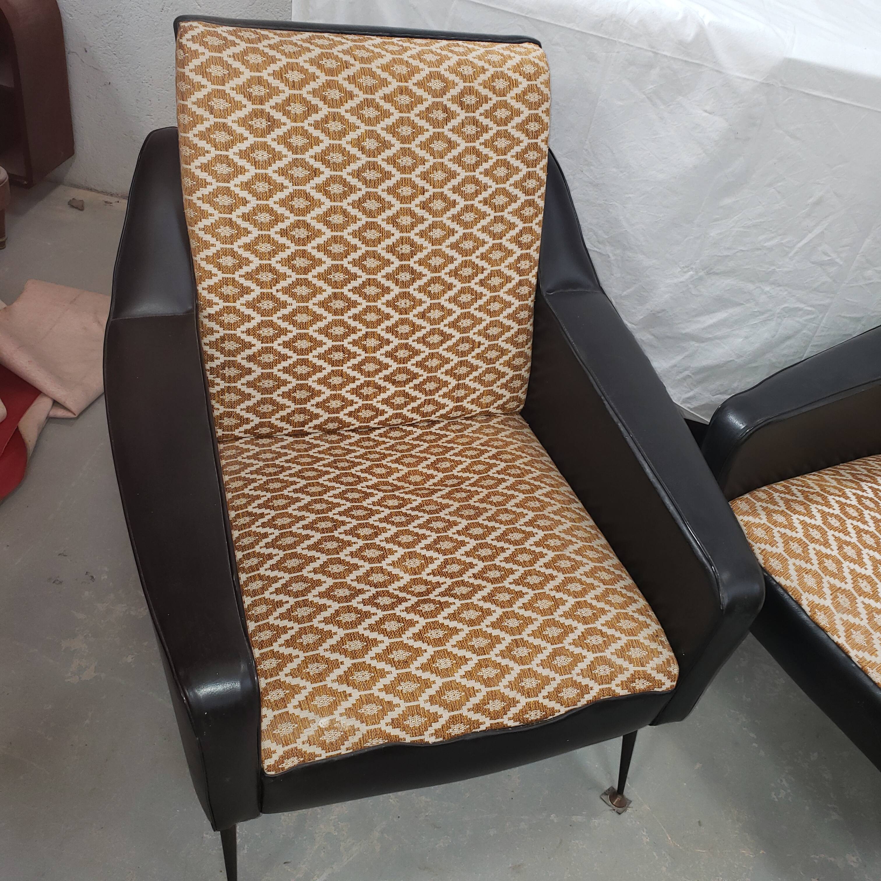 Paire de fauteuils vintage années 60