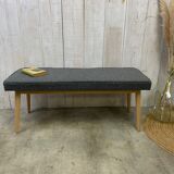 Scandinavian bench grey curls