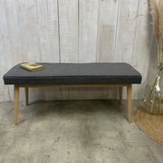 Scandinavian bench grey curls