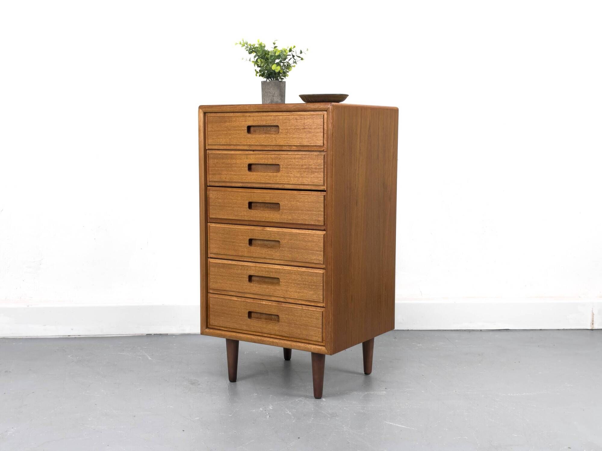 Danish Teak Chest of Drawers from Fanø, 1970s