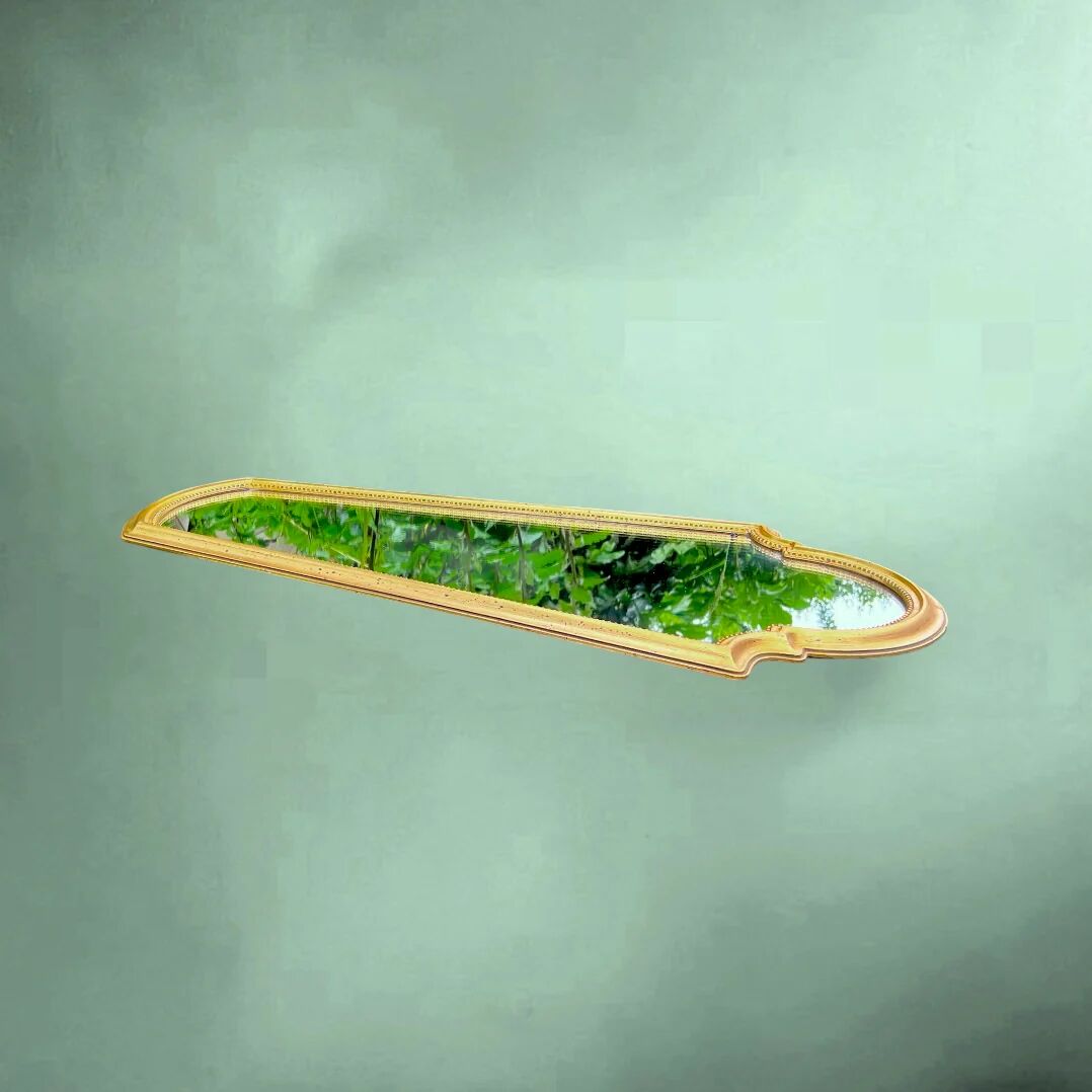 Large wall mirror in gilded resin – neoclassical style – 1970s