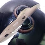 Wall lamp in the shape of an enamelled ceramic basin, set of 2