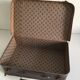 Small suitcase cardboard way crocodile