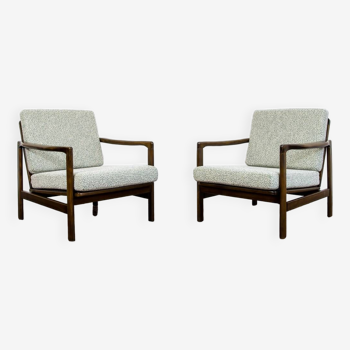 Pair of B-7522 Armchairs by Zenon Bączyk, 1960s