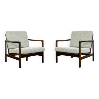 Pair of B-7522 Armchairs by Zenon Bączyk, 1960s