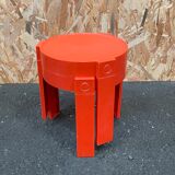 Pair of orange bedside tables