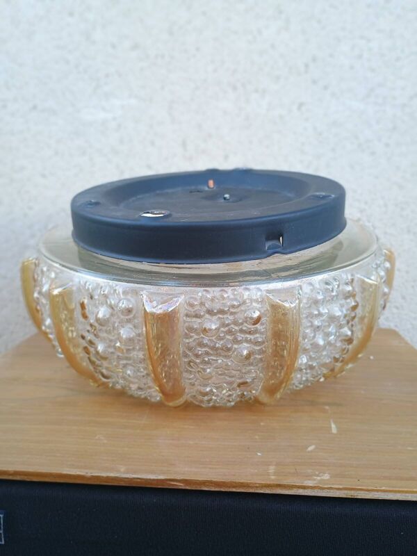 Plafonnier Bamberg Rudolph Zimmermann bulles vintage années 70 Hollywood Regency
