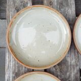6 stoneware dessert plates