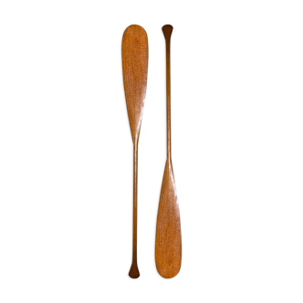 Lot of 2 paddles canoe vintage