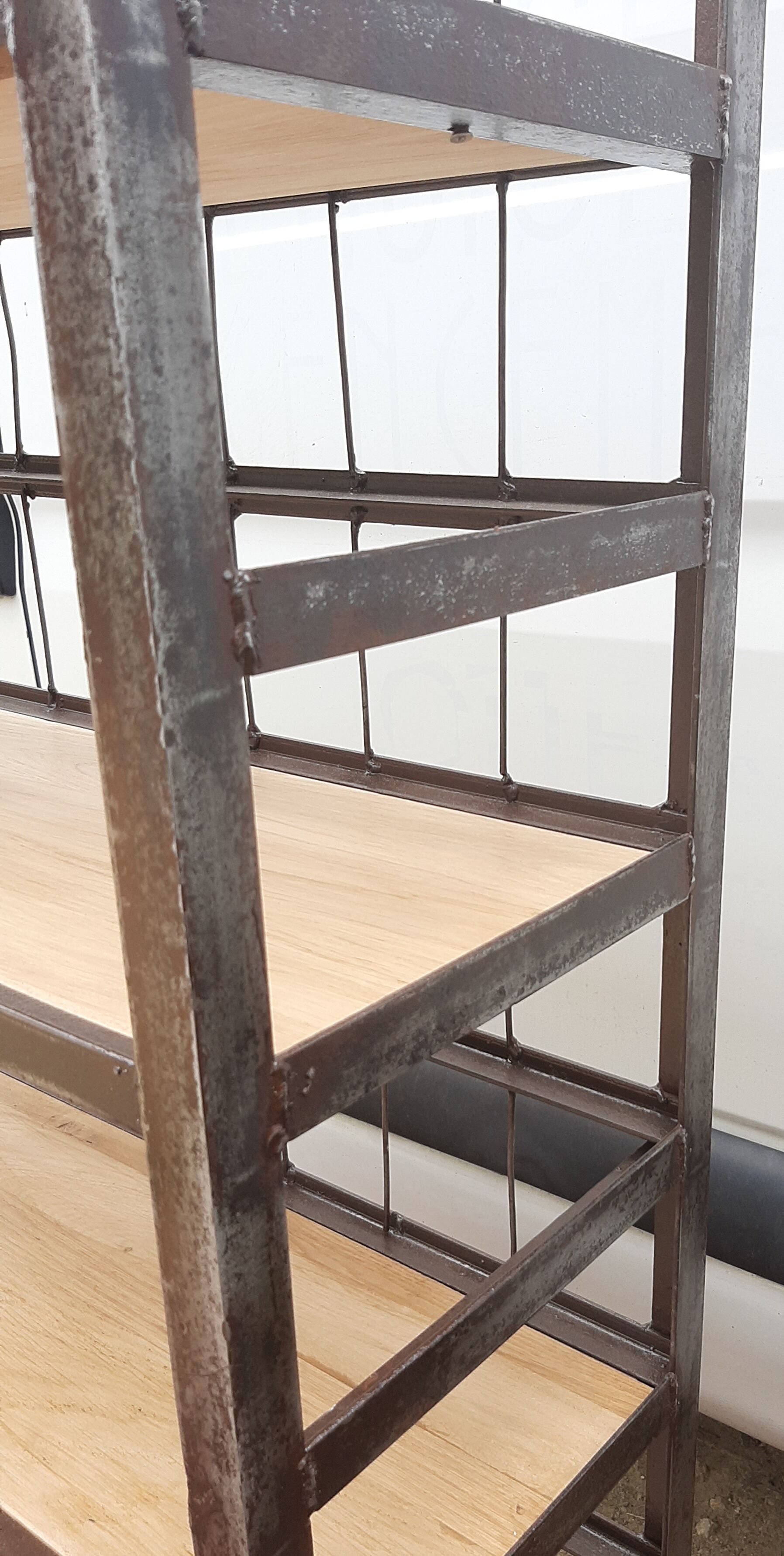 Etagère industriel acier et bois
