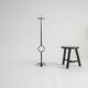 Wrought iron standing candle stick holder