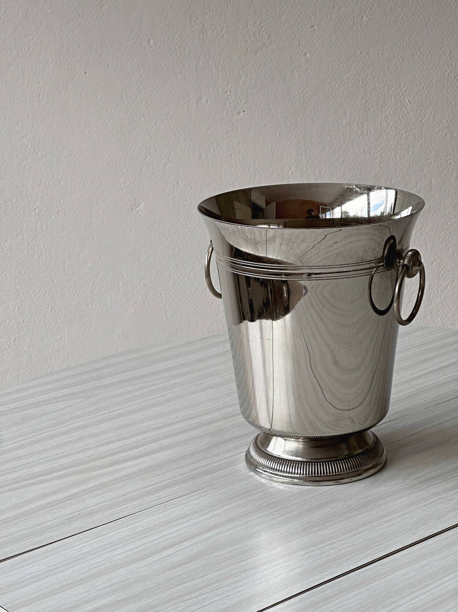 Vintage silver champagne bucket
