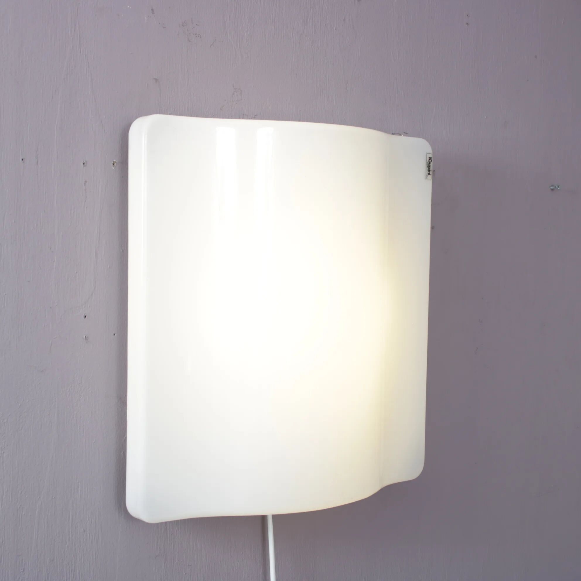 1970s “Wave” wall lamp by iGuzzini, Italy