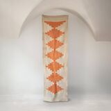 Tapis long argentin 100% pure laine abricot