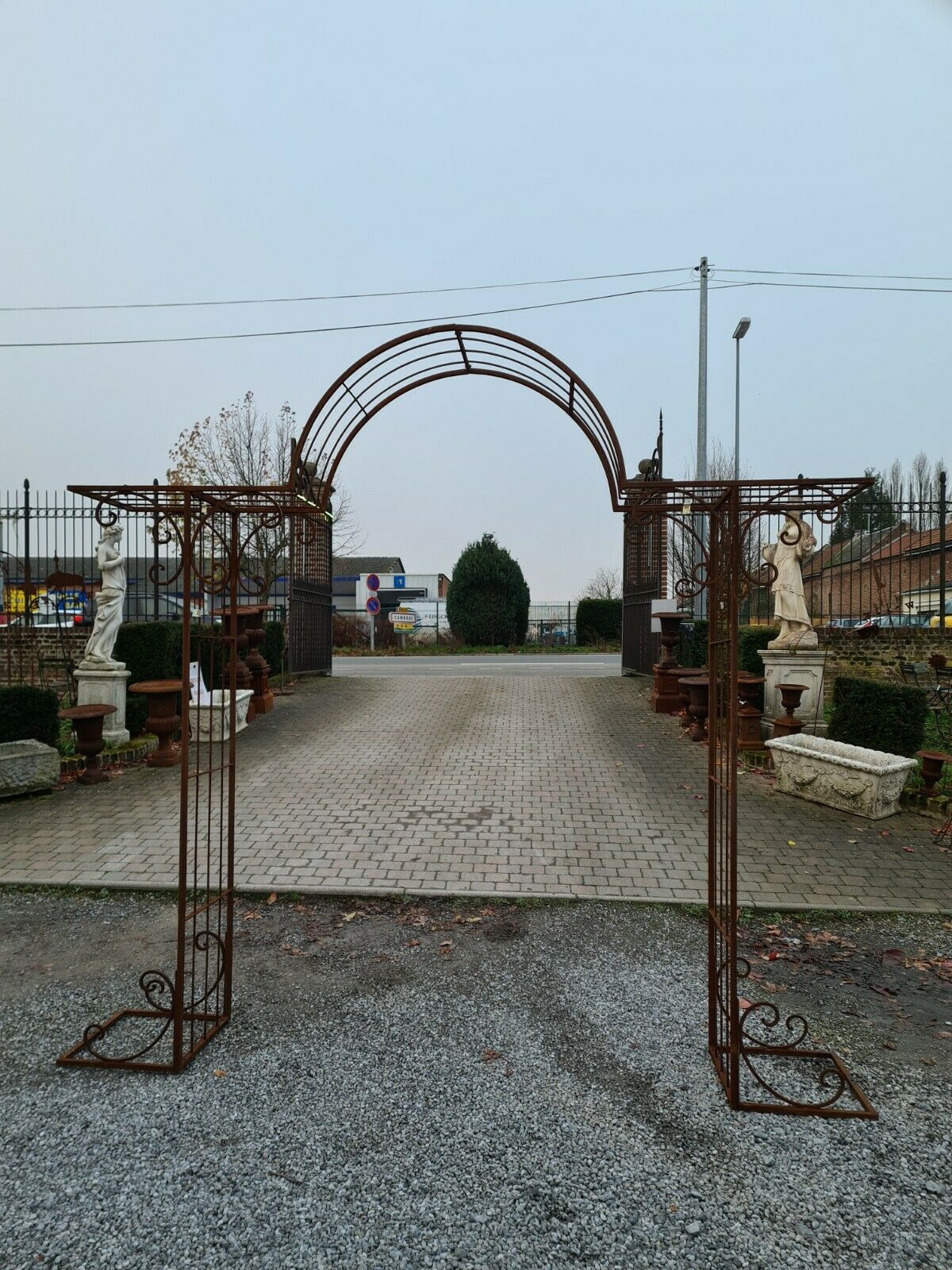 Wrought iron garden arch