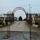 Wrought iron garden arch