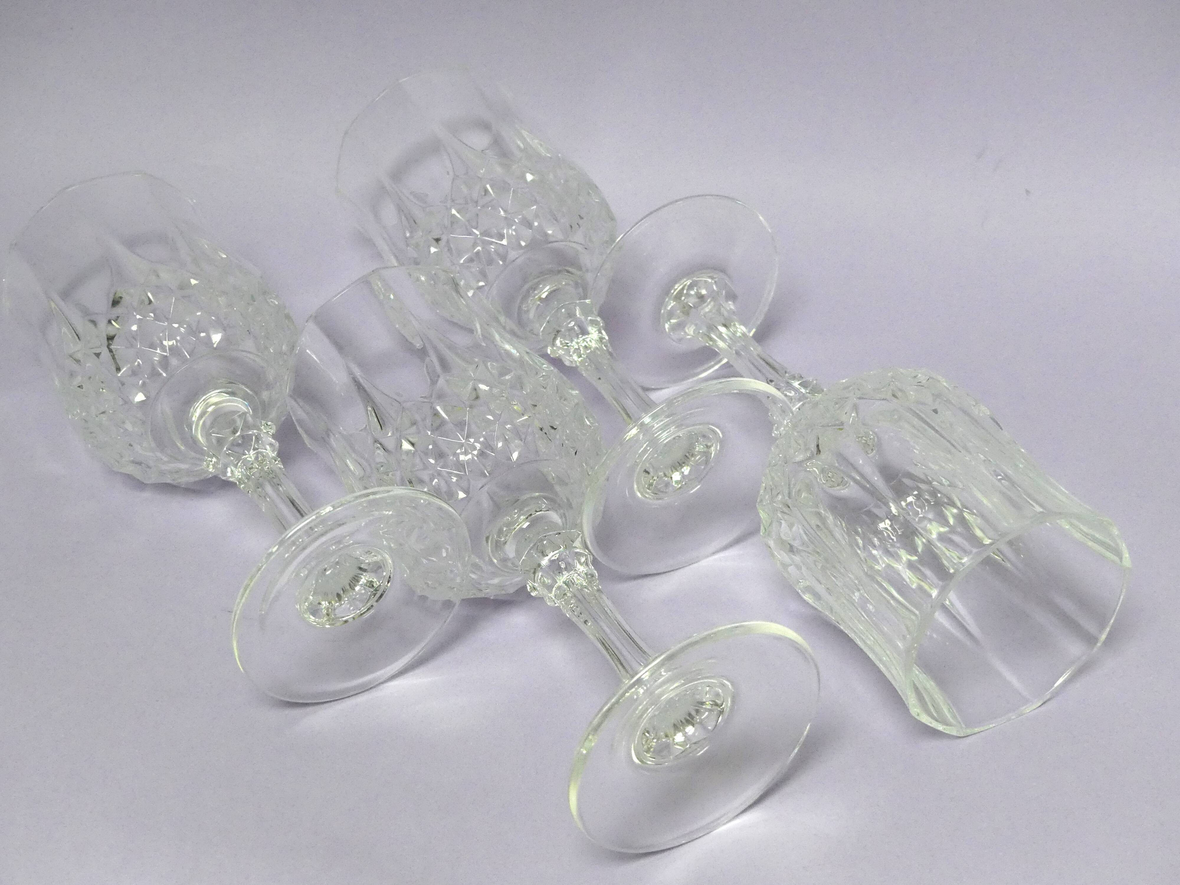 4 verres Longchamp Cristal d’Arques