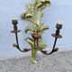 Pair of 86cm castle sconces in gilded wood from the 1940s