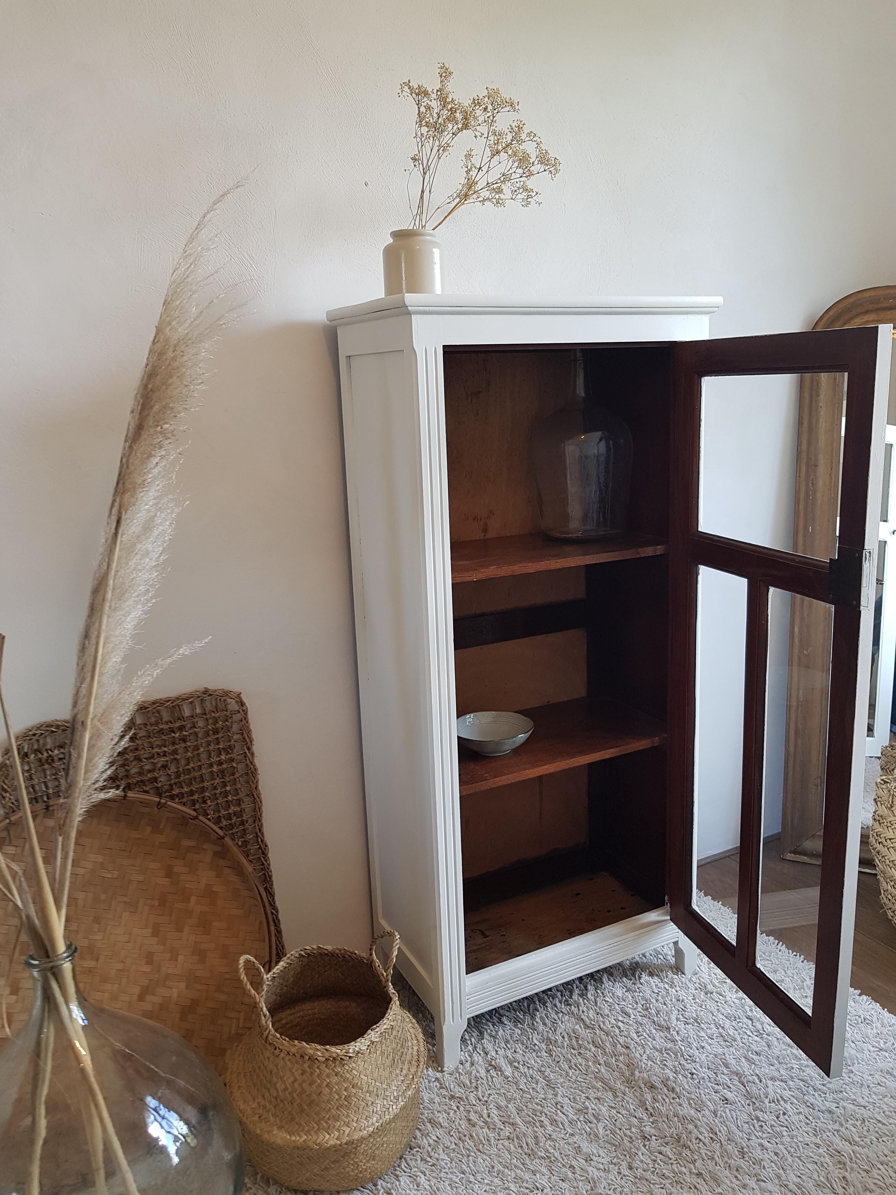 Old white parisian wardrobe