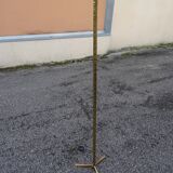 Vintage 70s bronze imitation bamboo floor lamp