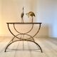 Bronze and glass coffee table, 1960s