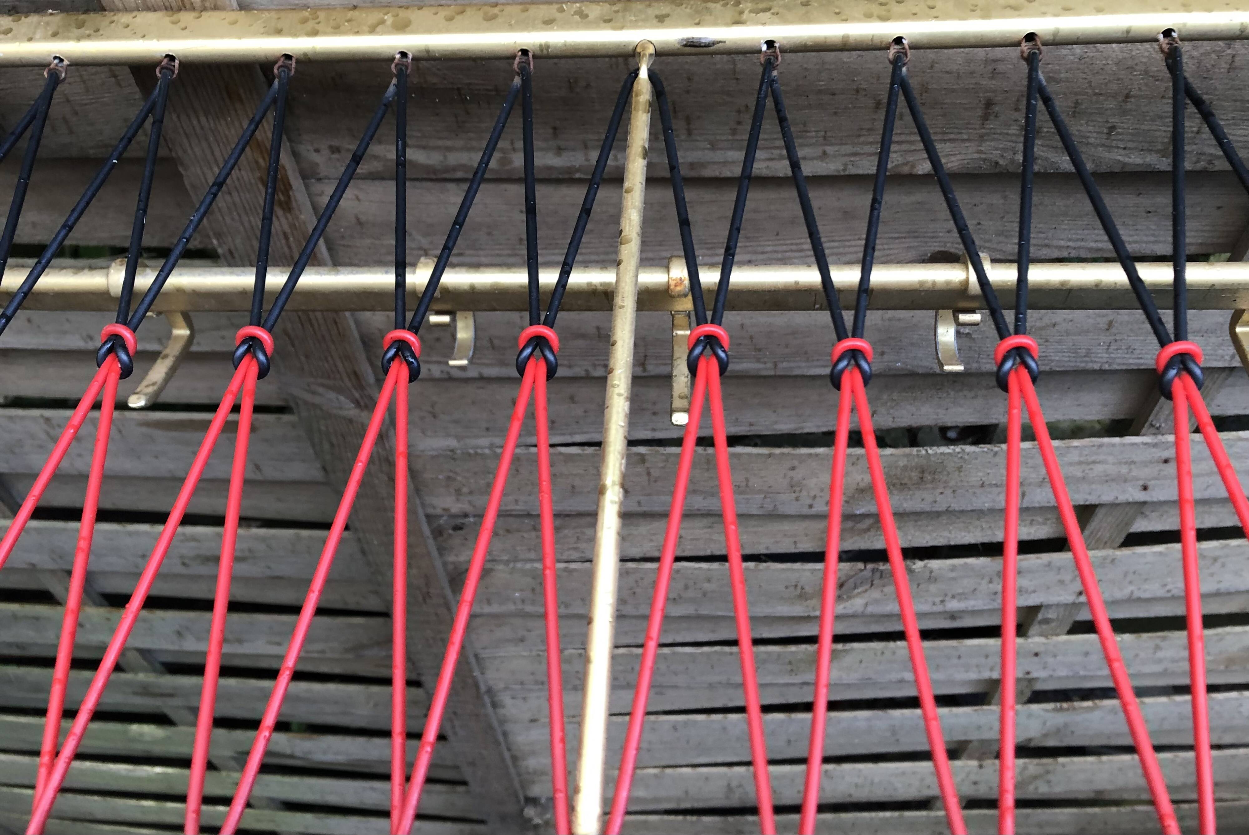 Wall coat rack sncf scoubidou 60s vintage