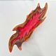 Coupe a fruits vintage 1960 ceramique rouge & marron dlg vallauris 60s retro