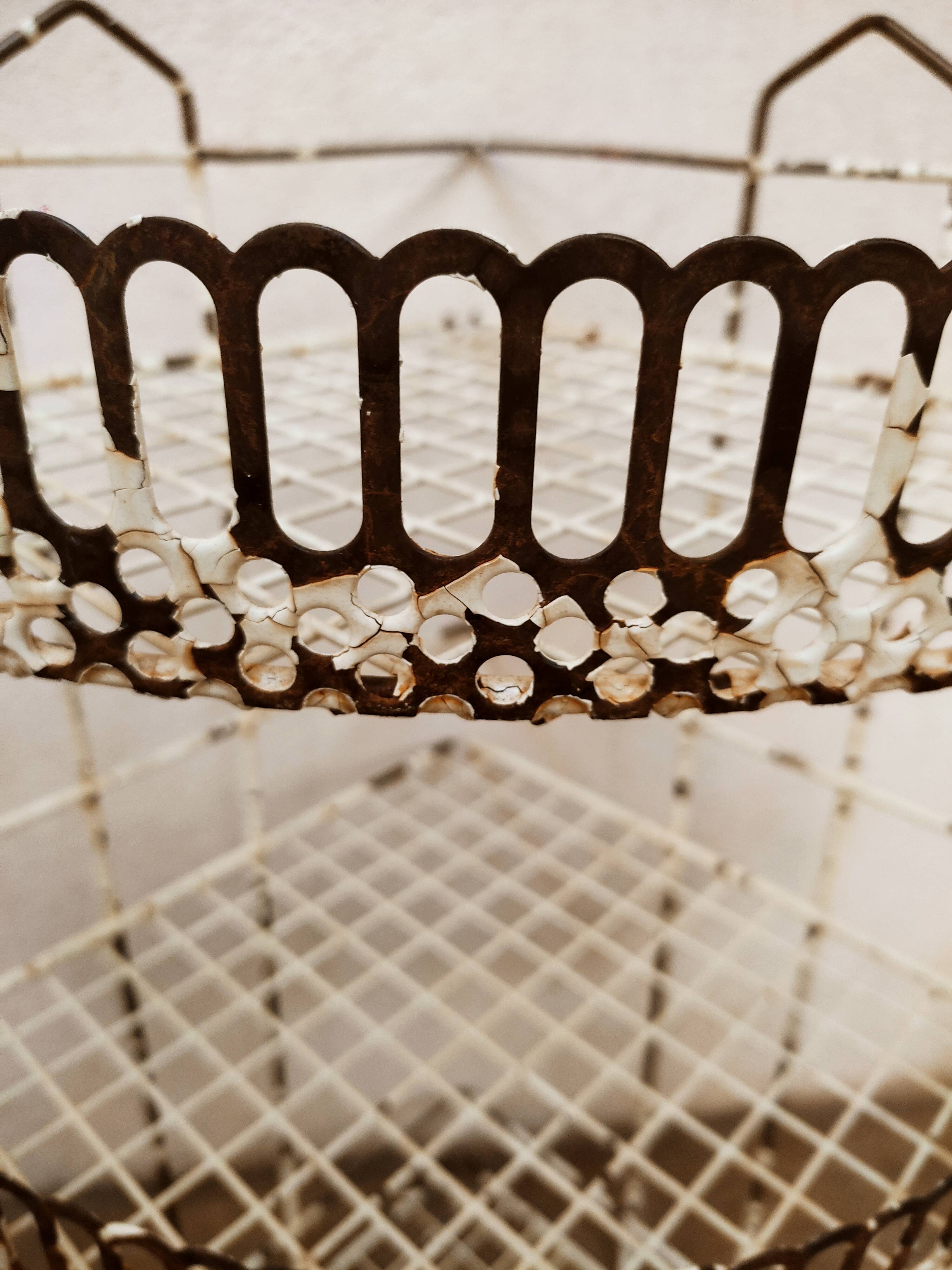 Perforated metal corner shelves