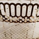 Perforated metal corner shelves