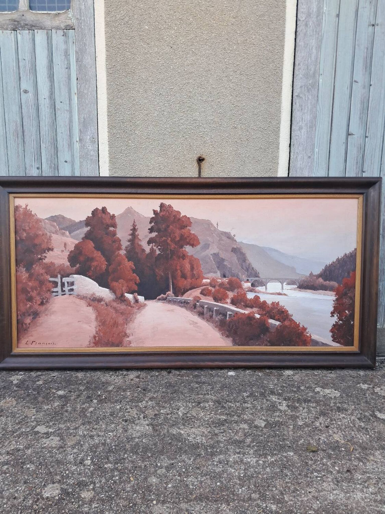 Large landscape painting