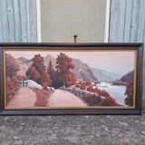 Large landscape painting