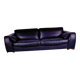 Incanto Sofa Brown Model Three-Seater Sofa with Cushions
