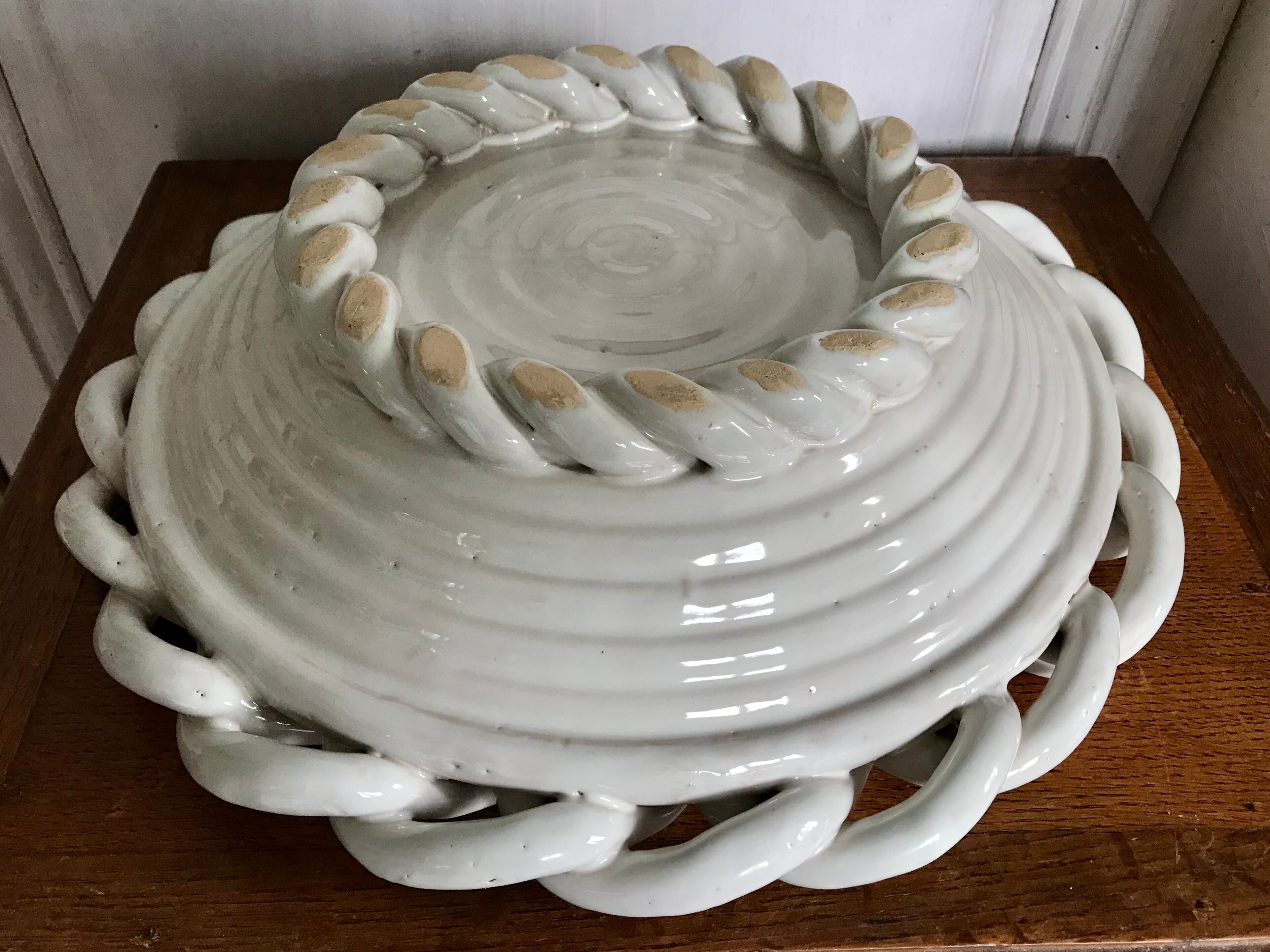 Braided ceramics cut