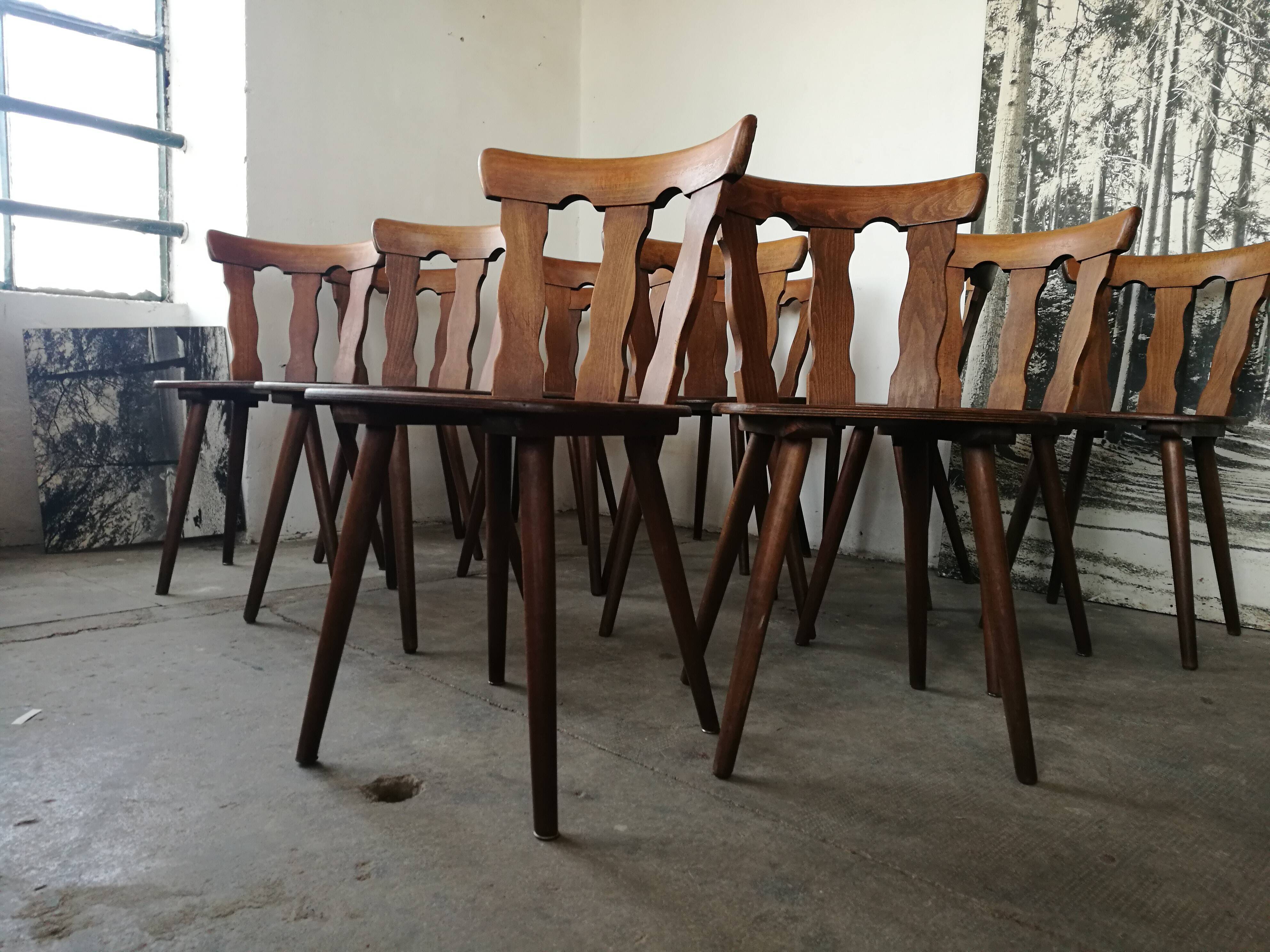 Set of 12 bistro chairs