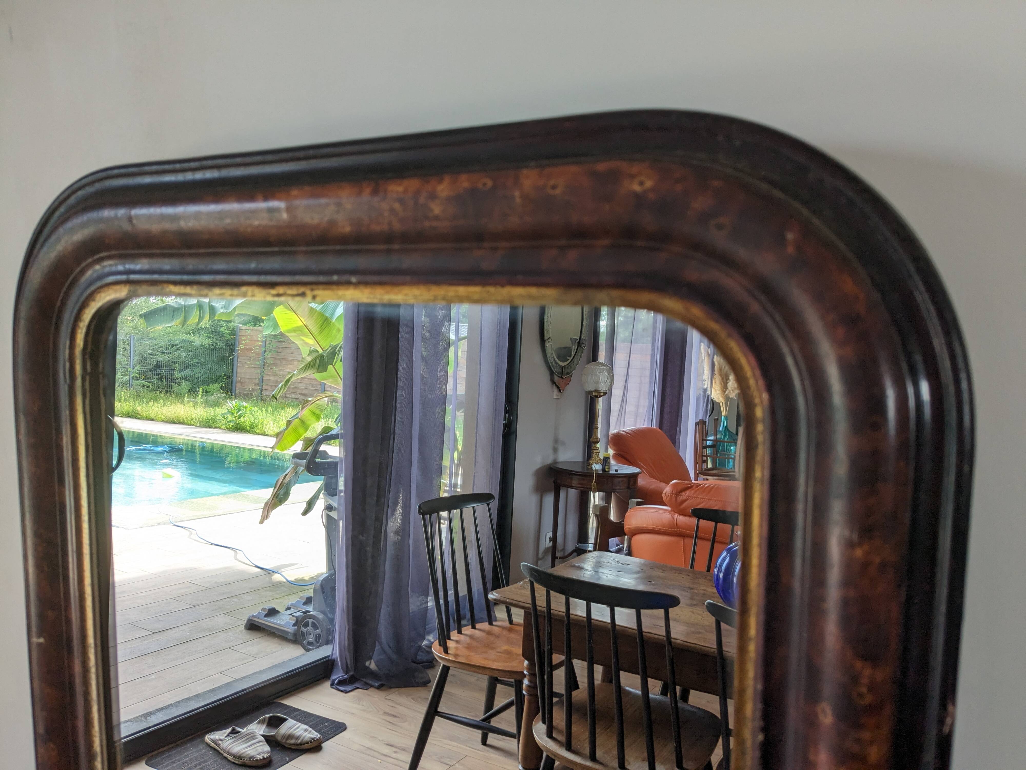 Mirror Louis Philippe marbled 62 x 52cm