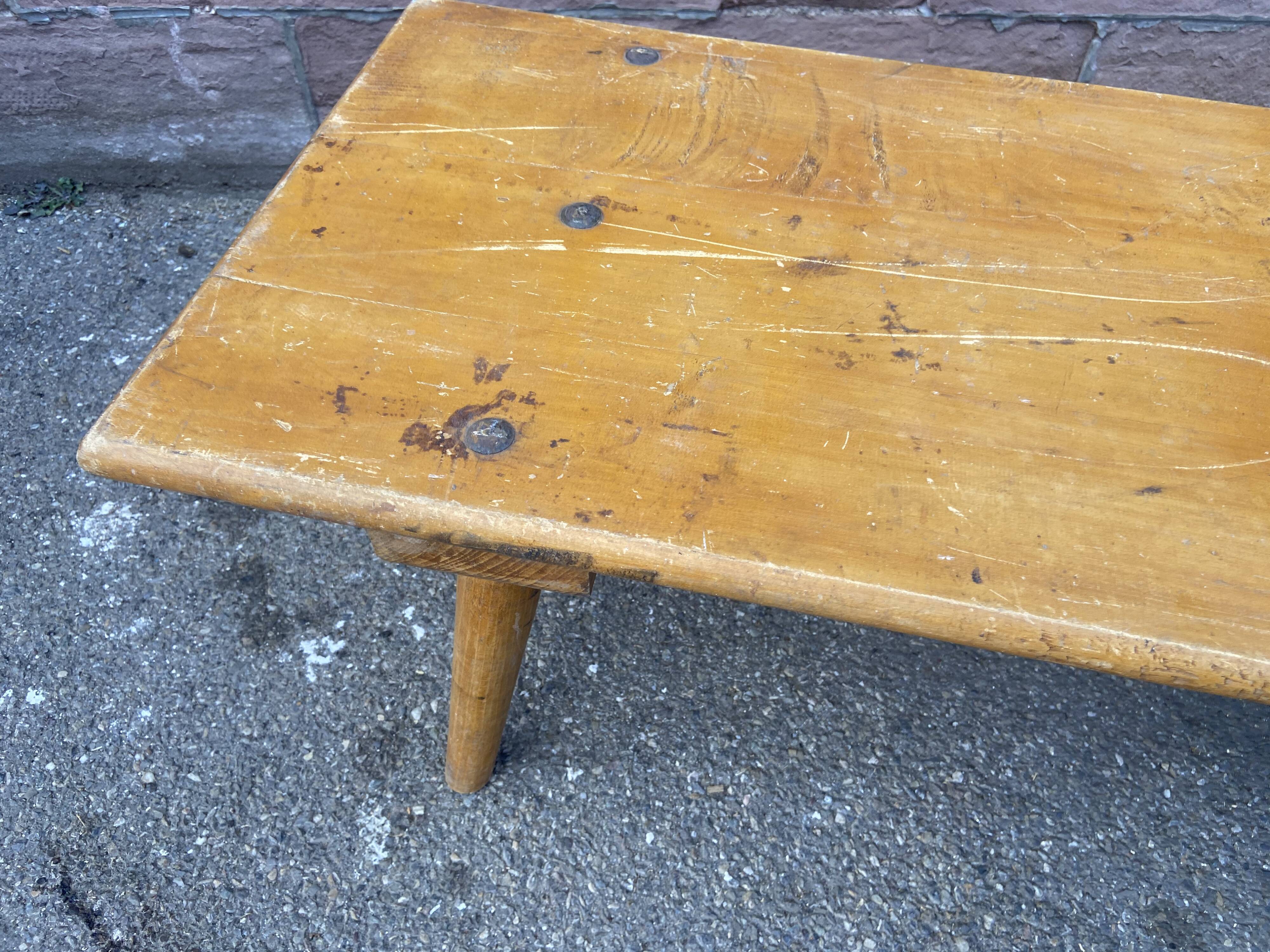 Farm bench in vintage wood 1920