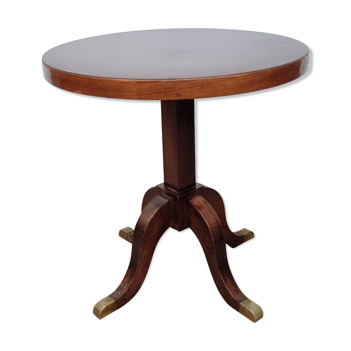 Side table in wood and brass empire style