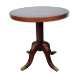 Table d'appoint en bois et laiton style empire