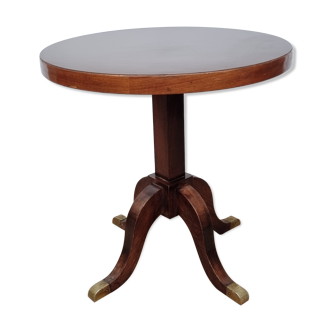 Table d'appoint en bois et laiton style empire