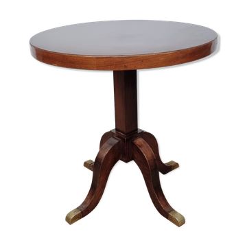 Table d'appoint en bois et laiton style empire