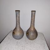 Pair of art-nouveau vases signed A Dubois.