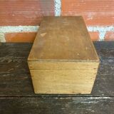 Antique box wooden box with vintage lock