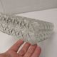 Old vintage ceiling light molded glass suspension chandelier