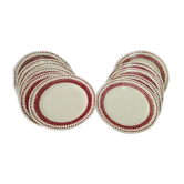 11 assiettes plates Badonviller