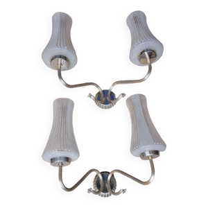 Paire d'appliques en - laiton