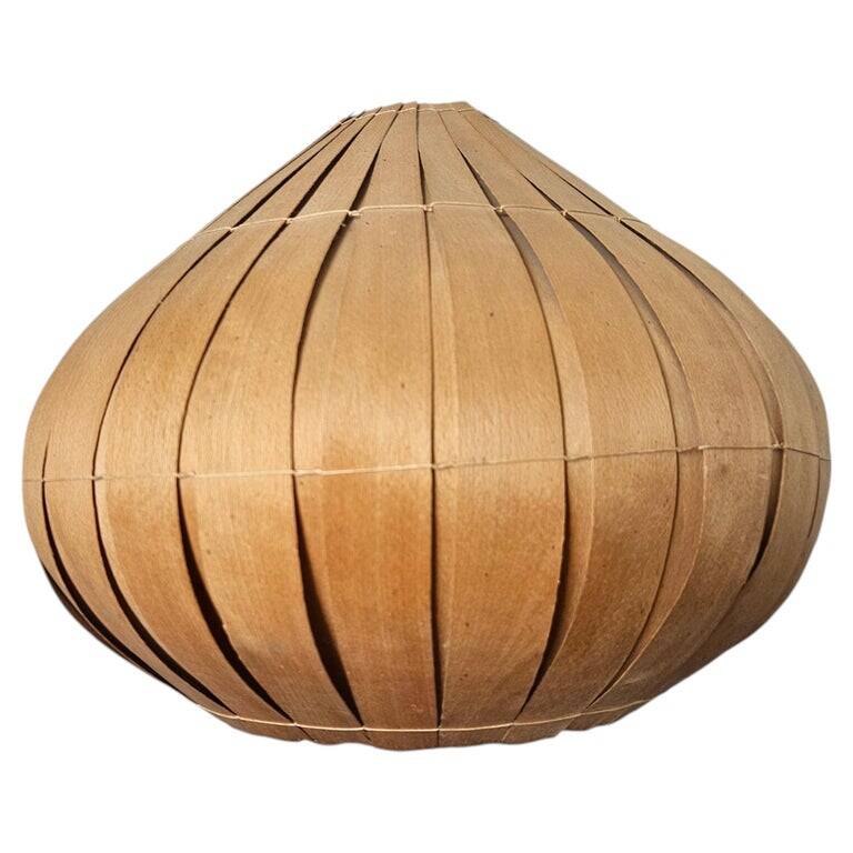 Midcentury Veneer Pendant in style of Hans-Agne Jakobsson, Denmark, 1960s