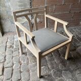 Fauteuil design bois brut