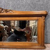 Art deco period walnut mirror circa 1930