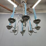 Art Deco Chandelier with Matching Sconces, Czechoslovakia 1930s